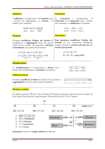 Vdouine – Matematica italiana – CAPITOLO 3– LE QUATTRO