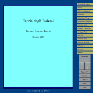 Teoria degli Insiemi - Matematica e Informatica