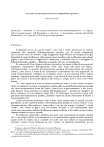 Una teoria razionale-procedurale dell`interpretazione giuridica