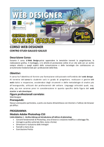 corso web designer - CENTRO STUDI GALILEO GALILEI