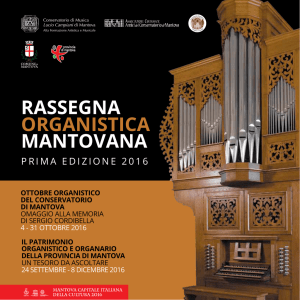 Rassegna oRganistica mantovana - Conservatorio di Musica "Lucio