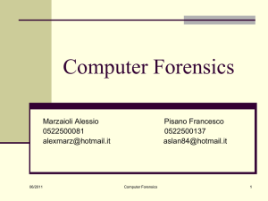 Diapositiva 1 - Dipartimento di Informatica
