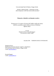 Schifani Corfin, E - Facoltà di Economia Marco Biagi