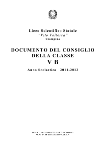 Documento SOLI PROGRAMMI - Liceo Scientifico Statale Vito Volterra