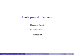 L`integrale di Riemann