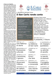 Magazine 2014 - Ospedale San Carlo