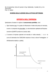 OFFERTA DELL`IMPRESA