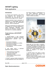 OSTAR®-Lighting Nota applicativa