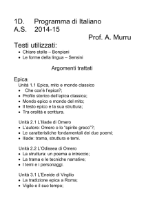 1D. Programma di Italiano A.S. 2014-15 Prof. A. Murru Testi utilizzati: