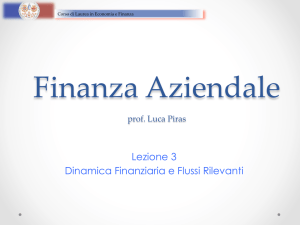 Lezione 3 Dinamica Finanziaria e Flussi Rilevanti