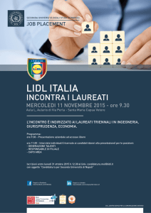 lidl italia - Dipartimento di Economia
