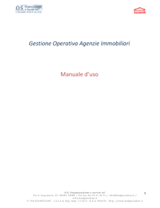 Gestione Operativa Agenzie Immobiliari Manuale d`uso