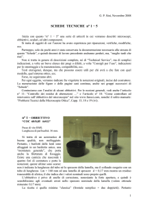 SCHEDE TECNICHE n° 1 − 5