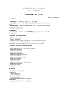 programma svolto italiano 2ACAT 2012-2013