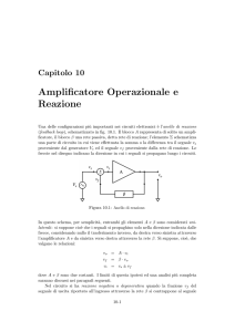 Amplificatore Operazionale e Reazione