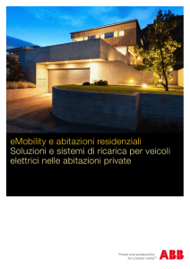 eMobility e abitazioni residenziali Soluzioni e sistemi di