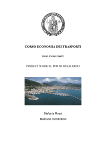 Progetto Porto di Salerno S.Rossi. - Logistica Economica