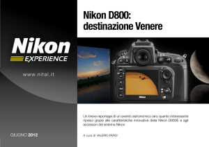Nikon D800: Destinazione Venere