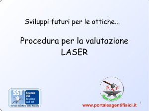 Procedura per la valutazione LASER