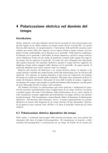 4 Polarizzazione elettrica nel dominio del tempo