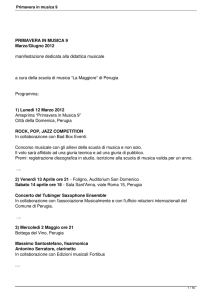 edizione 2012 - Scuola di Musica La Maggiore