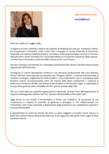 Maria Rosaria Troisi - Dipartimento di Impresa e Management