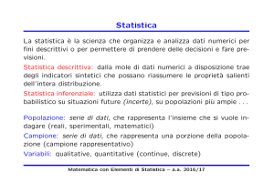Statistica - Dipartimento di Matematica
