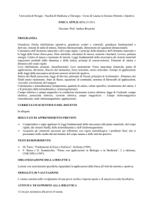 fisiacaapplicata biscarini - Corso di Laurea in Scienze Motorie e