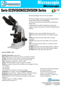 Microscopi biologici “entry-level” per studenti Microscopi biologici