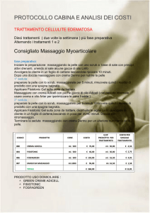 PROTOCOLLO CABINA E ANALISI DEI COSTI