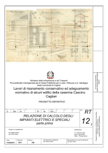 RELAZIONE DI CALCOLO DEGLI IMPIANTI ELETTRICI E SPECIALI