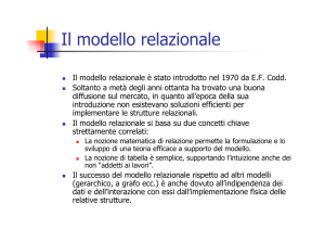Il modello relazionale - Server users.dimi.uniud.it