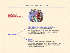 caratteri “fisiologici” o metabolici