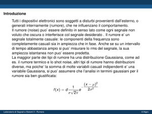 Laboratorio di Segnali e Sistemi II - Rumore