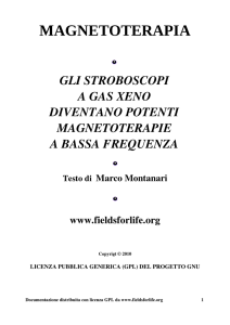 magnetoterapia - Campi per la vita