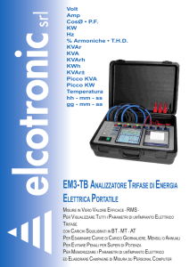 em3-tb analizzatore trifase di energia elettrica portatile