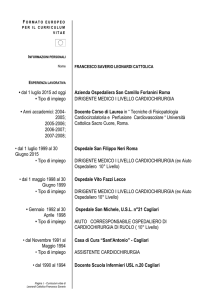 formato europeo per il curriculum vitae - San Camillo