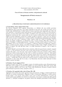 Handout n. 14 Storia romana A Viglietti