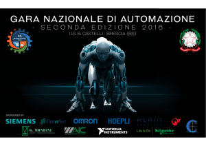 Gara Nazionale Automazione 2016 prima prova s