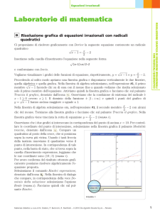 D Risoluzione grafica di equazioni irrazionali con radicali quadratici