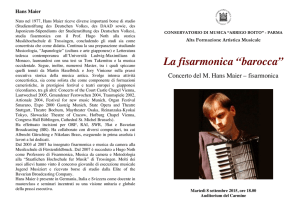 La fisarmonica “barocca” - Conservatorio Arrigo Boito