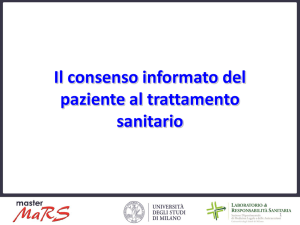 Il consenso informato