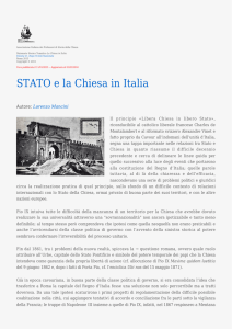STATO e la Chiesa in Italia - Associazione Italiana dei Professori di