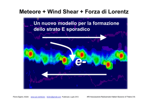 E sporadico Winds shear+forza di Lorentz