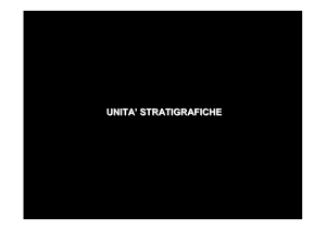 UNITA` STRATIGRAFICHE