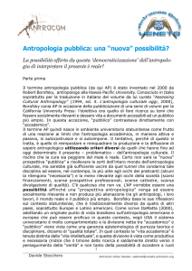 Antropologia Pubblica - Antrocom Onlus sez. Veneto homepage