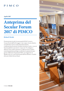 Anteprima del Secular Forum 2017 di PIMCO