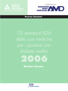 Linee-guida ADA 2006 - Associazione Medici Diabetologi