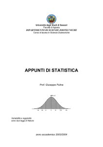 appunti di statistica