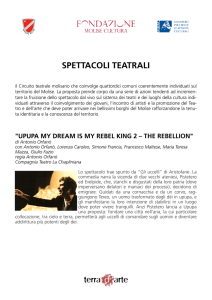 Schede Spettacoli - Fondazione Molise Cultura